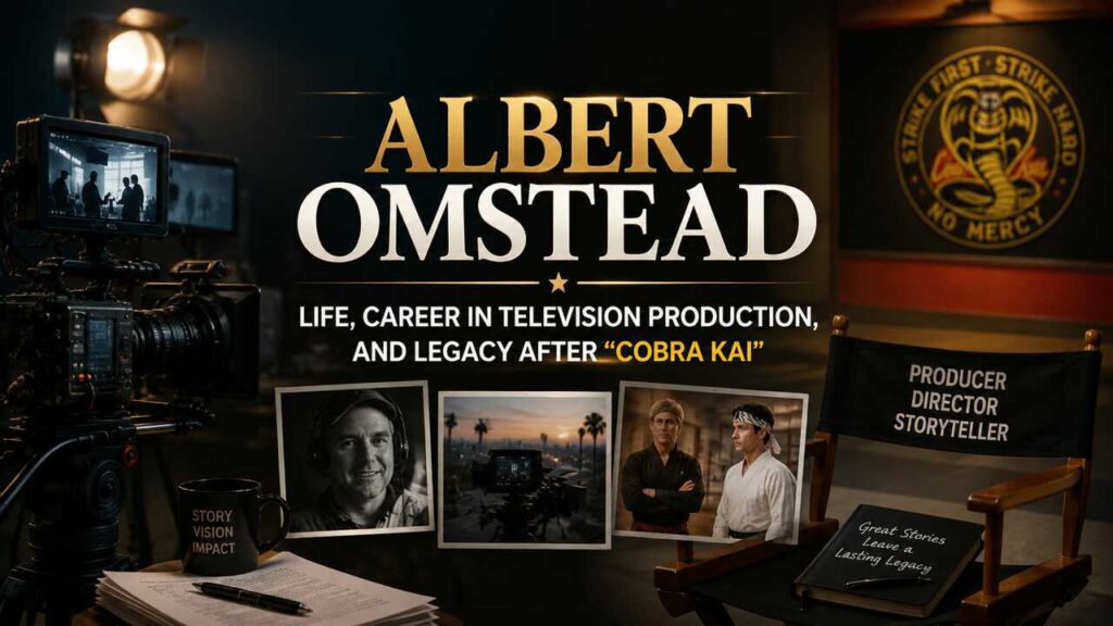 Albert Omstead: Life, Career in Television Production, and Legacy After “Cobra Kai” Tribute image for Albert Omstead highlighting television production career and Cobra Kai legacy.