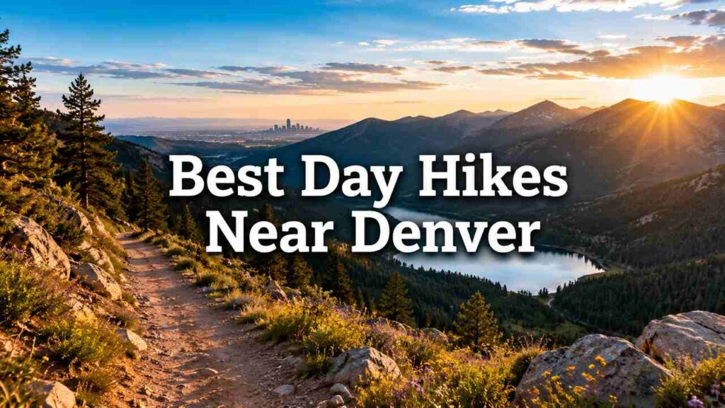 Best Day Hikes Near Denver mountain trail overlooking the Rocky Mountains